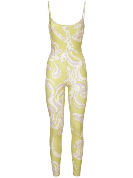 EMILIO PUCCI Printed Tight Jumpsuit in green