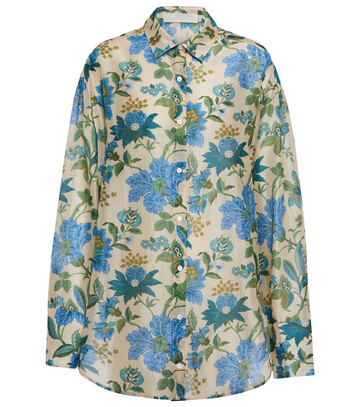 Sir Celia floral cotton and silk shirt