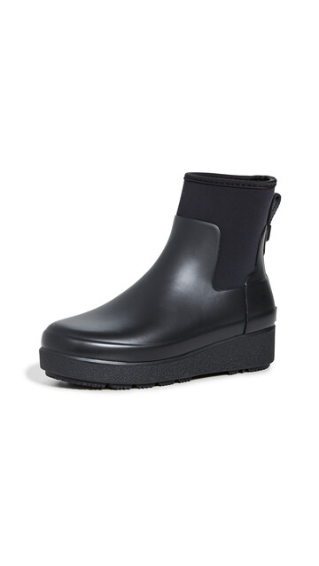 Hunter Boots Refined Creeper Neo Chelsea Boots in black