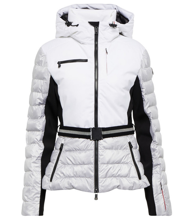 Erin Snow Kat hooded ski jacket in silver