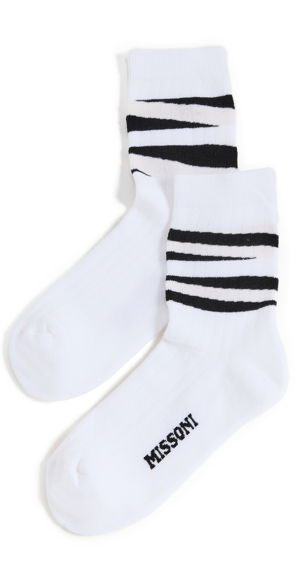 Missoni Short Socks in black / white