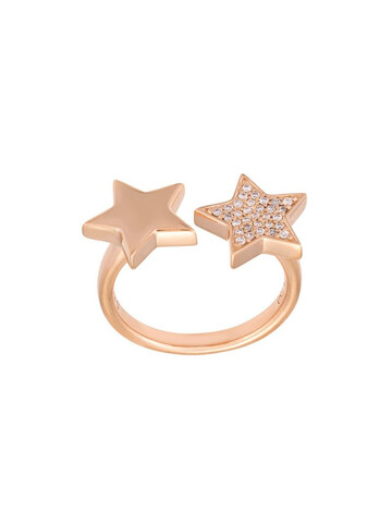 Alinka 'Stasia' double star diamond ring in metallic