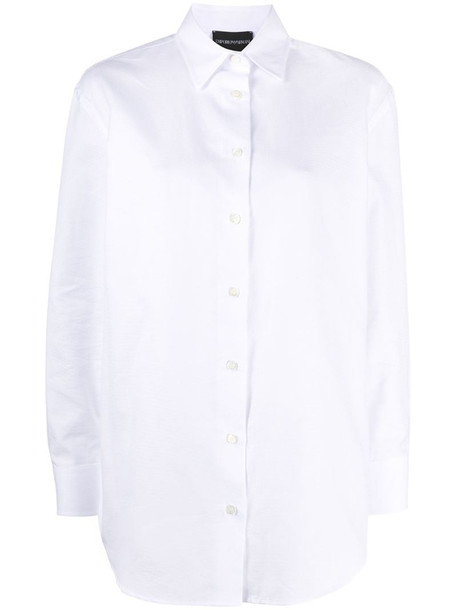 Emporio Armani classic button-up shirt in white