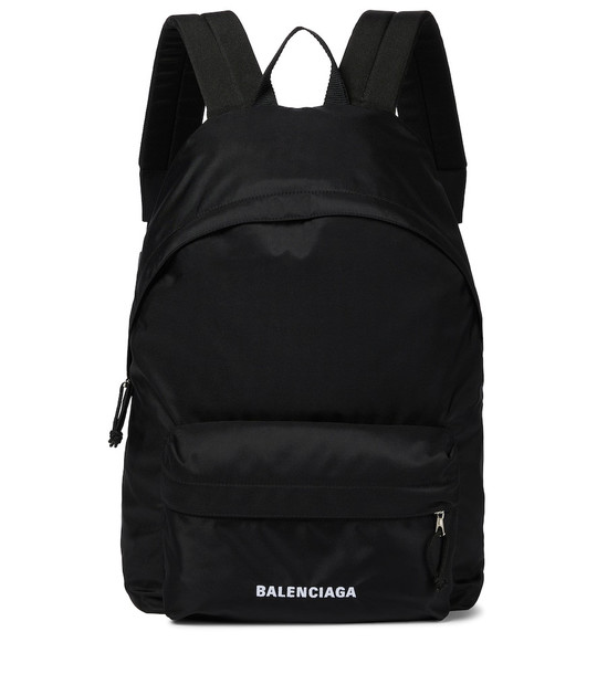 Balenciaga Wheel nylon backpack in black