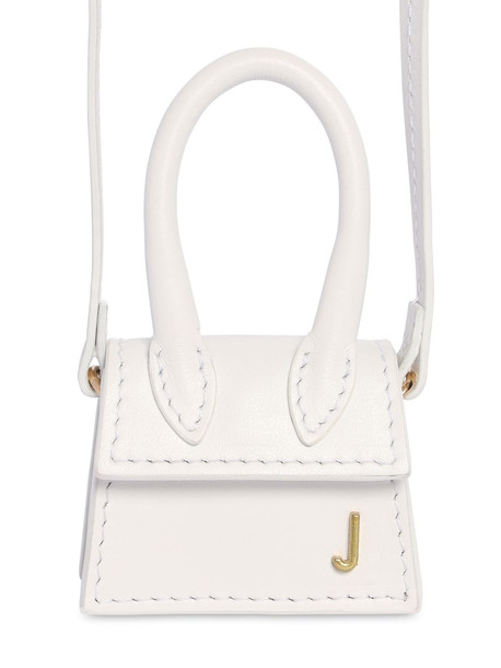 JACQUEMUS Le Petit Chiquito Leather Bag in white
