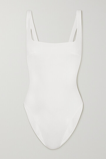 form and fold - d-g the square recycled underwired swimsuit - white