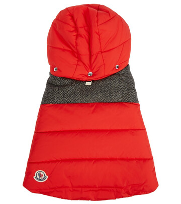 Moncler Genius x Poldo tweed-paneled dog vest in red