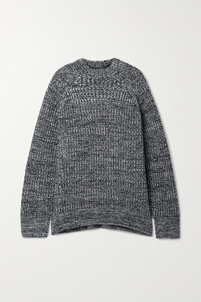 Proenza Schouler White Label - Oversized Wool-blend Sweater - Black
