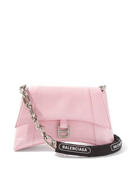 Balenciaga - Downtown Chain-handle Leather Shoulder Bag - Womens - Pink