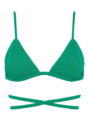 FELLA SWIM Akira Triangle Bikini Top in green