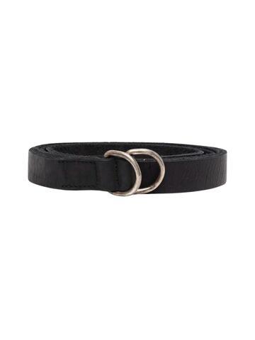 Guidi Unisex Leather Belt in black