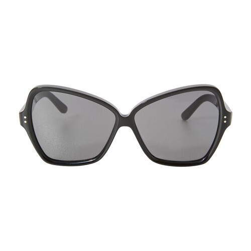 Celine Papillon Sunglasses in Acetate with Mirror Lenses in black