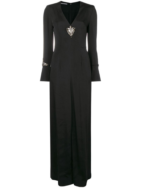 Alberta Ferretti embellished jumpsuit in black