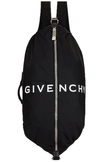givenchy g-zip duffle backpack medium in black