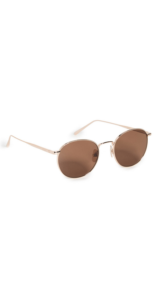 Chimi Steel Round Sunglasses in brown