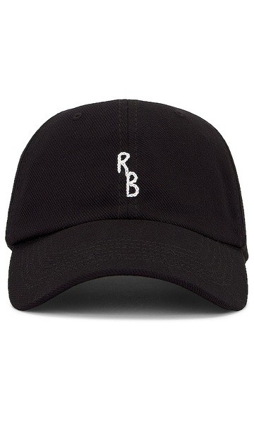ruslan baginskiy hand embroidered baseball cap in black