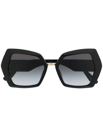 dolce & gabbana eyewear dg monogram sunglasses in black