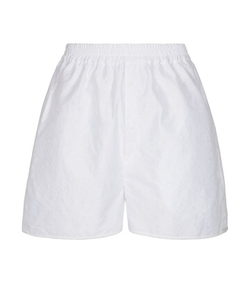 Cecilie Bahnsen Nivi high-rise matelassÃ© shorts in white