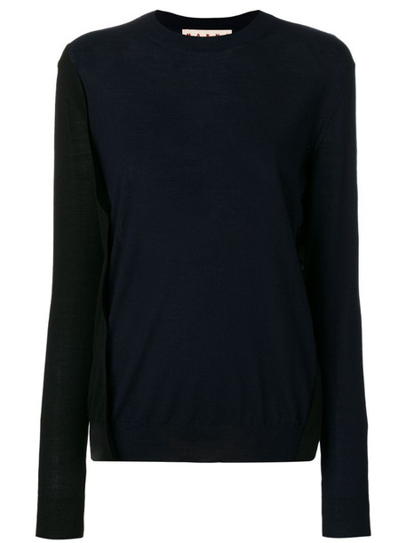 Marni buttoned sweater in blue