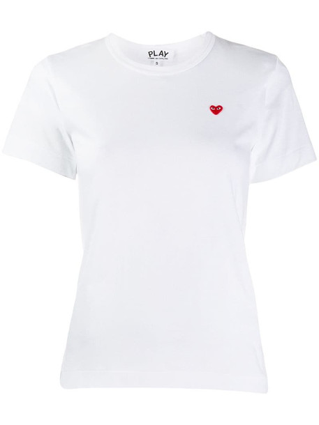 Comme Des Garçons Play Heart T-shirt in white