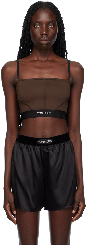 tom ford brown signature bra in chocolate