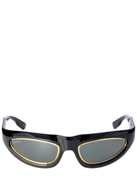 GUCCI Aria Cat-eye Sunglasses in black / grey