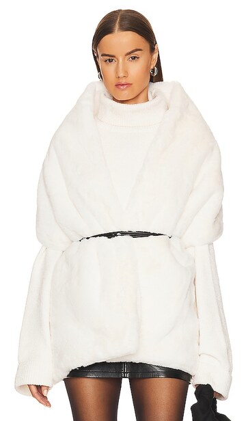 Apparis Aretha Scarf in White in ivory