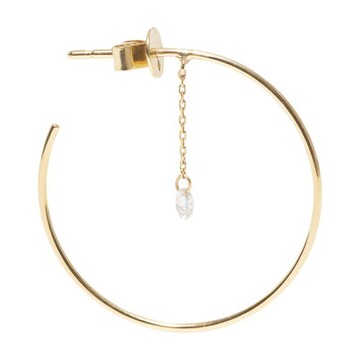 Persée Single earring Hoop 1 diamond in gold / yellow