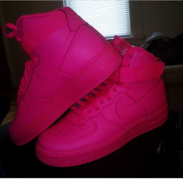 all pink air force 1 high top