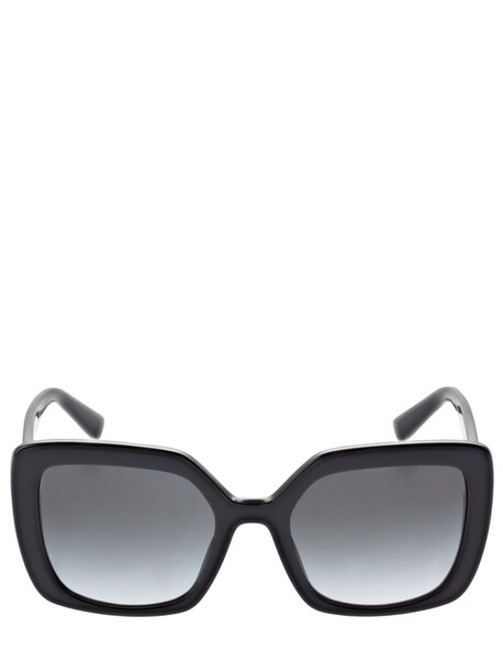 VALENTINO GARAVANI V Logo Squared Acetate Sunglasses in black
