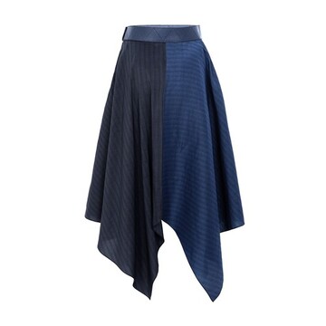 Loewe Asymmetrical midi skirt in blue