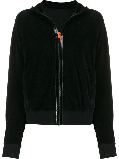 Heron Preston zip front sweatshirt in black