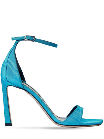 IINDACO 100mm Enea Grosgrain Moiré Sandals in blue