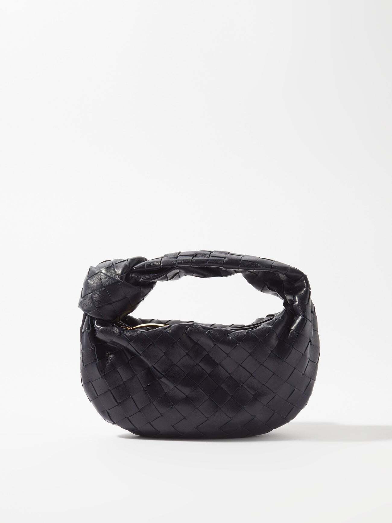 Bottega Veneta - Jodie Mini Intrecciato-leather Shoulder Bag - Womens - Dark Blue