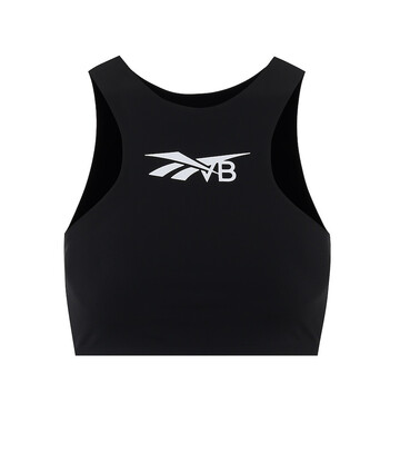 Reebok x Victoria Beckham Logo sports bra in black
