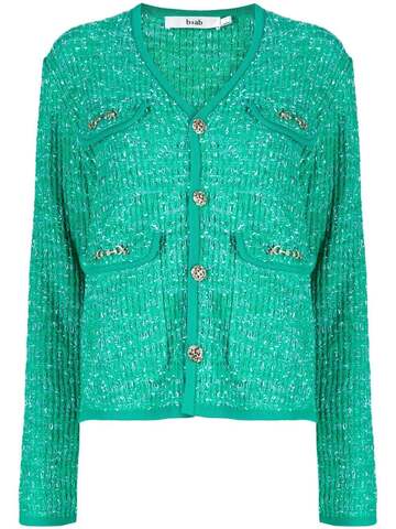 b+ab b+ab button-fastening knit cardigan - Green