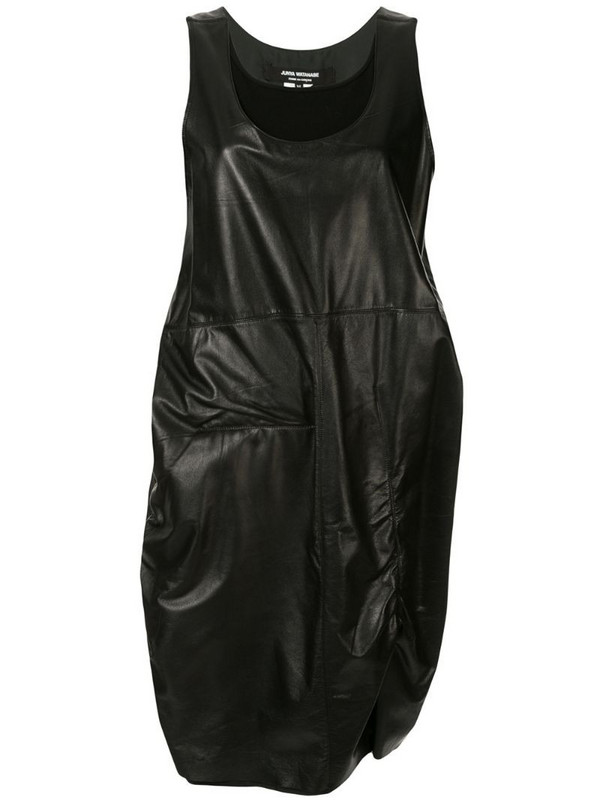 Junya Watanabe Comme des Garçons Pre-Owned two-layer leather dress in black