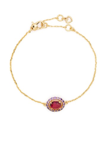 kate spade victoria crystal-embellished bracelet - gold