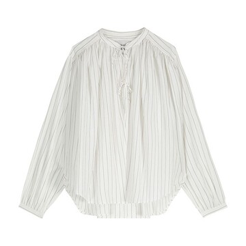 Laurence Bras Cigar Blouse in white