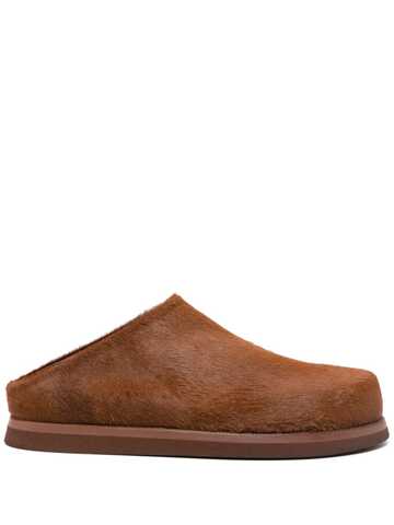 marsèll accom suede slippers - brown