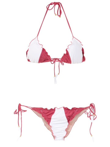 Brigitte two-tone bikini set in pink