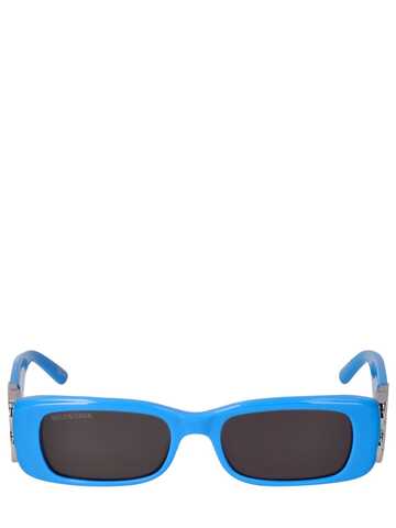 BALENCIAGA 0096s Dynasty Acetate Sunglasses in turquoise