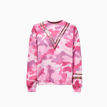 Collina Strada Tennis Crew Sweatshirt Xx8744 in pink