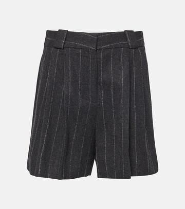 blaze milano blazé milano wool and cashmere shorts in grey