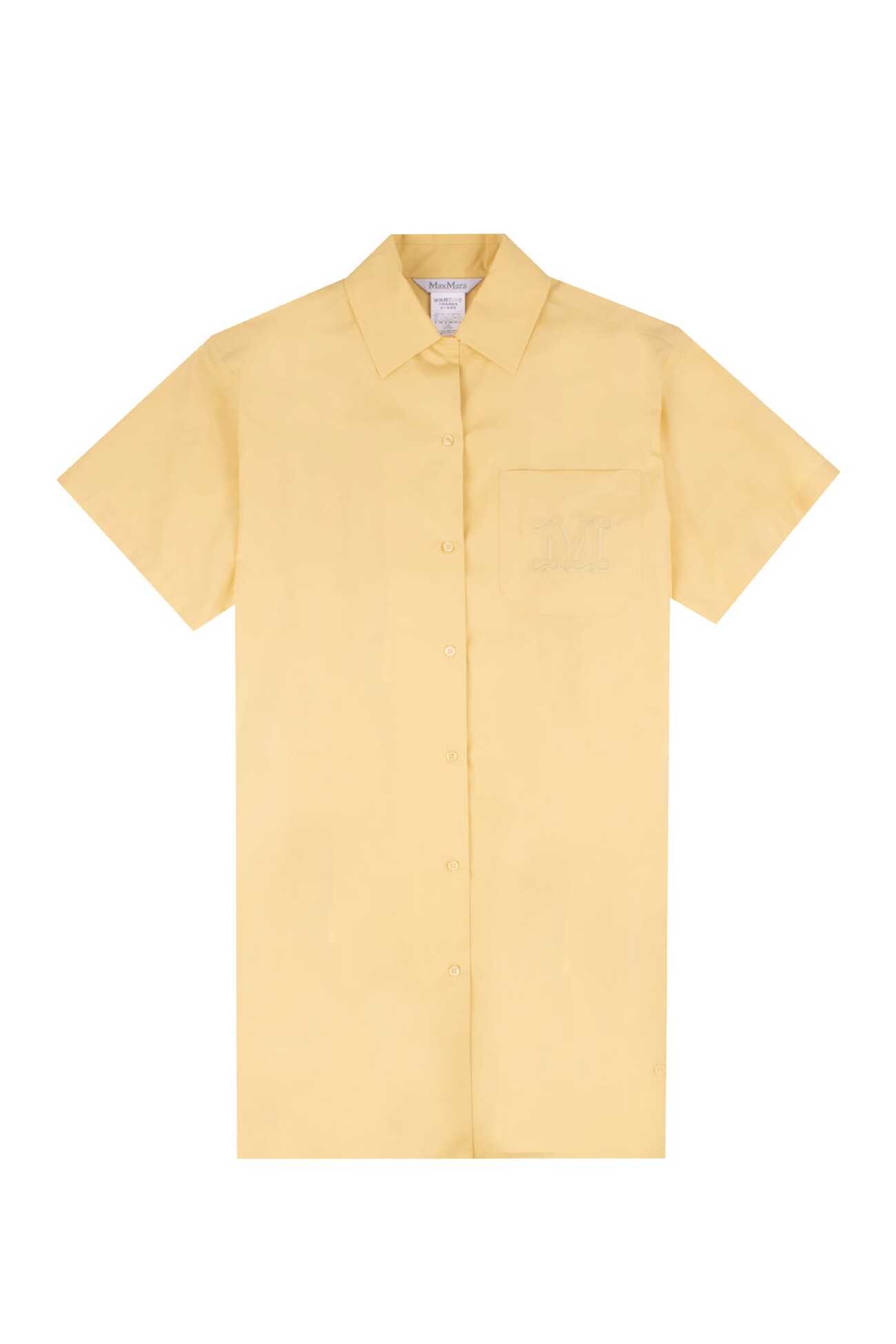Max Mara Cotton Shirt in yellow