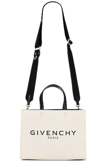 givenchy small g-tote bag in beige