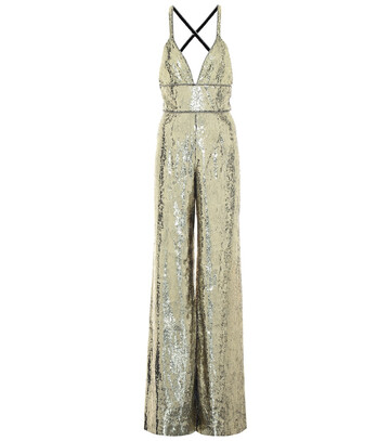 Dundas Sequinned jumpsuit in gold