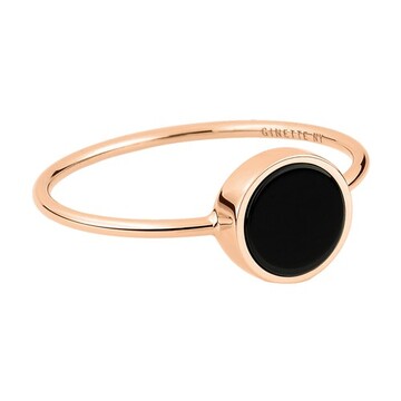 Ginette Ny Mini ever onyx disc ring in black