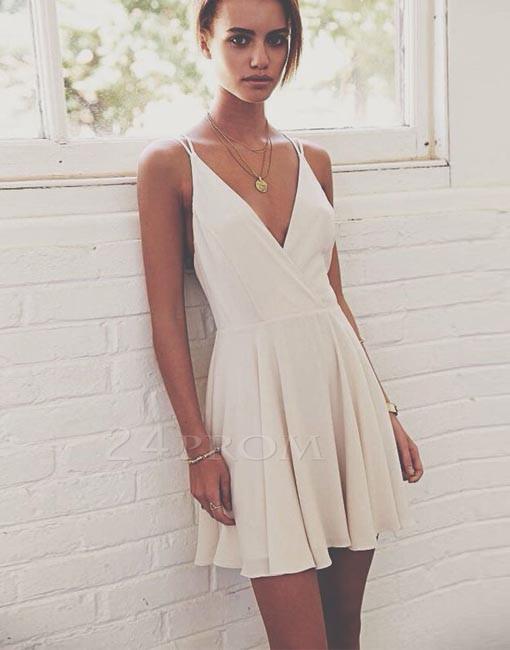 short simple white dress