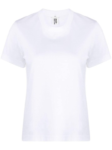 noir kei ninomiya round-neck cotton t-shirt - white